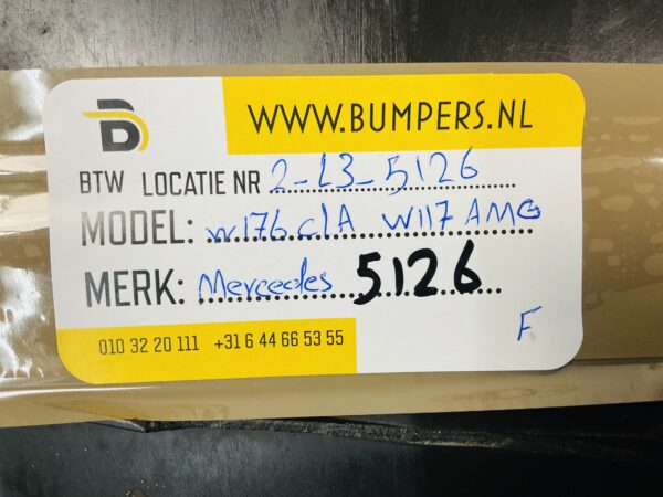 Onderplaat Mercedes W176 CLA W117 AMG  A1768850136 Bumperlip 2-L4E-5126F
