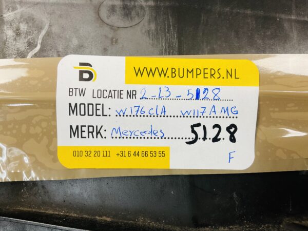Onderplaat Mercedes W176 CLA W117 AMG A1768850136 Bumperlip 2-L4E-5128F