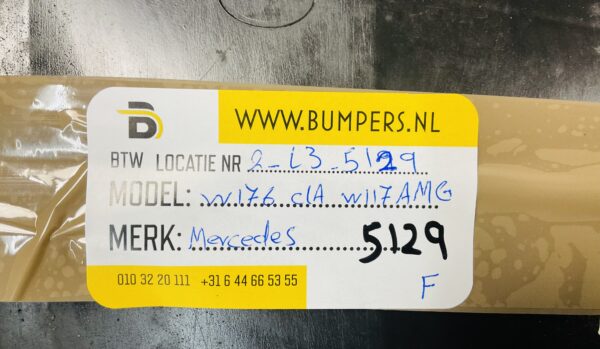 Onderplaat Mercedes W176 CLA W117 AMG A1768850136 Bumperlip 2-L5F-5129F