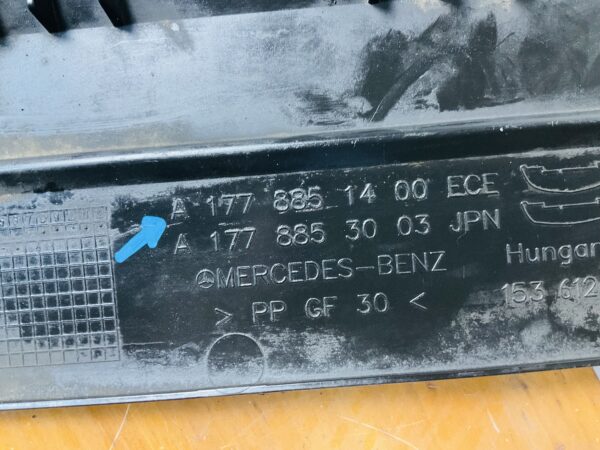 Onderplaat Mercedes W177 A Klasse A1778851400 Bumper lip Normaal 2-L9-5134F