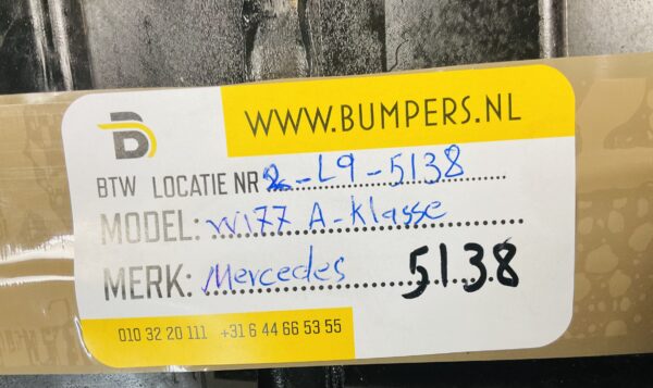 Onderplaat Mercedes W177 A Klasse A1778851400 Bumperlip 2-L9-5138F