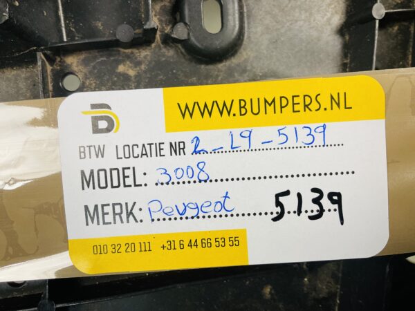 Onderplaat Peugeot 3008 9811450077 Bumper lip 2-R1-5139F