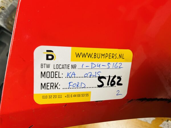 BUMPER Ford Ka 2007-2015 VOORBUMPER 1-D4-5162z