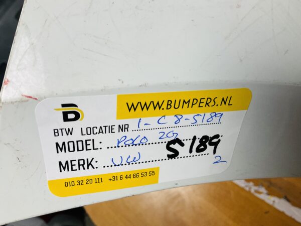 BUMPER Volkswagen Polo 2G 2017-2022 VOORBUMPER 1-C8-5189z