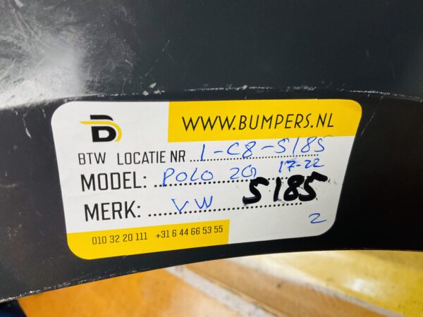 BUMPER Volkswagen Polo 2G 2017-2022 VOORBUMPER 1-C8-5185z