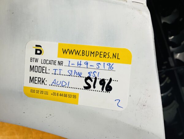 BUMPER Audi TT Sline S-Line 851 VOORBUMPER 1-H9-5196z