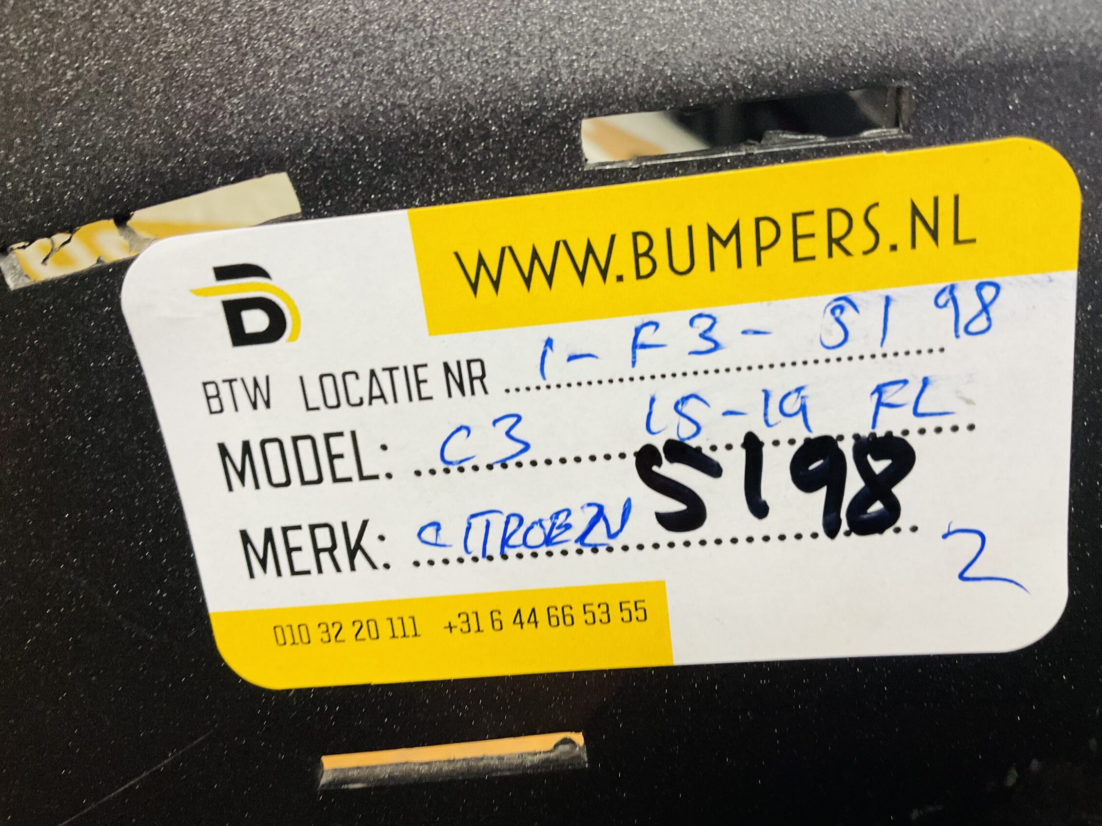 BUMPER Citroen C3 Facelift 2015-2019 VOORBUMPER 1-F3-5198z