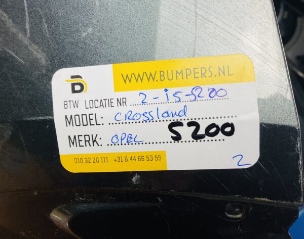 BUMPER Opel Crossland VOORBUMPER 2-i5-5200z