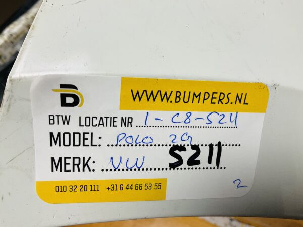 BUMPER Volkswagen Polo 2G 2017-2022 VOORBUMPER 1-C8-5211z