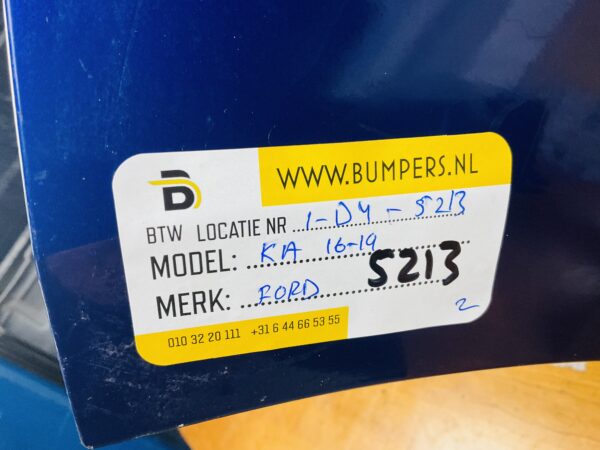 BUMPER Ford Ka  2016-2019 VOORBUMPER 1-D4-5213z