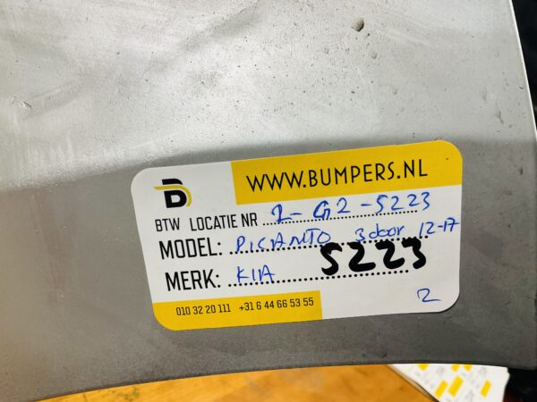 BUMPER Kia Picanto 2012-2017 3-Deur VOORBUMPER 2-G2-5223z