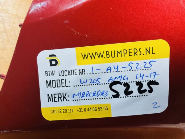 BUMPER Mercedes C Klasse W205 AMG 2014-2017 VOORBUMPER 1-A4-5225z