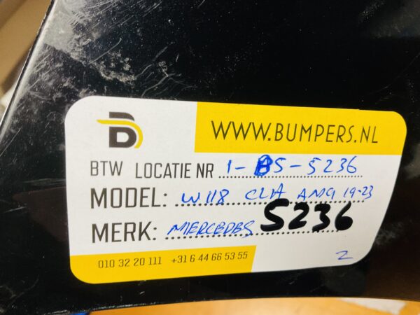 BUMPER Mercedes CLA Klasse W118 AMG 2019-2023 VOORBUMPER 1-B5-5236z