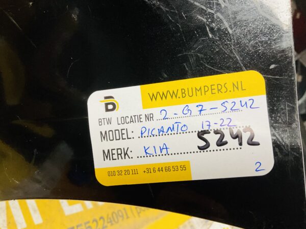 BUMPER Kia Picanto 2017-2022 VOORBUMPER 2-G7-5242z