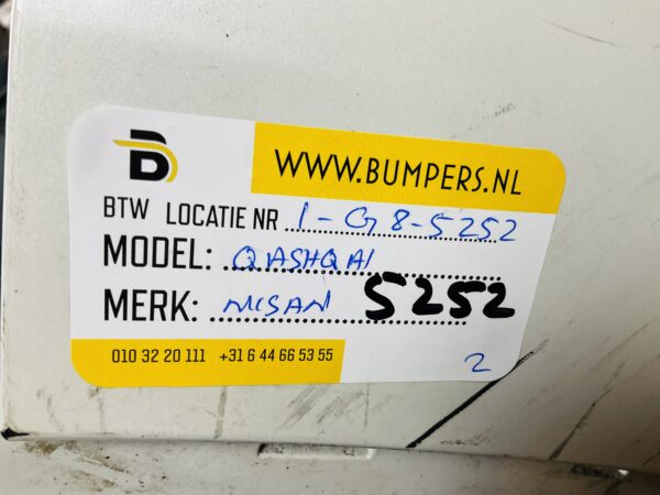 BUMPER Nissan Qashqai VOORBUMPER 1-G8-5252z