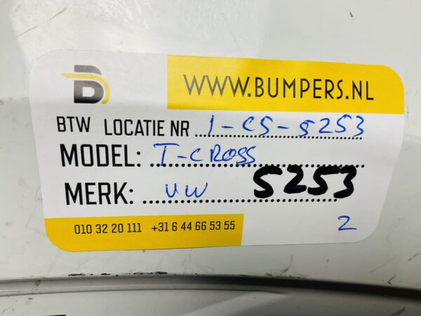 BUMPER Volkswagen T-Cross Tcross VOORBUMPER 1-C5-5253z