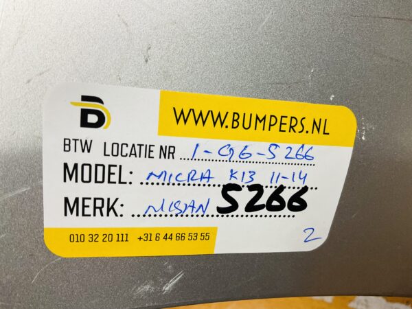 BUMPER Nissan Micra K13 2011-2014 VOORBUMPER 1-G6-5266z