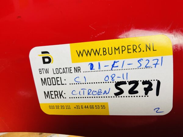 BUMPER Citroen C1 2008-2011 VOORBUMPER 1-F1-5271z