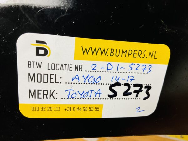 BUMPER Toyota Aygo 2014-2017 VOORBUMPER 2-D1-5273z