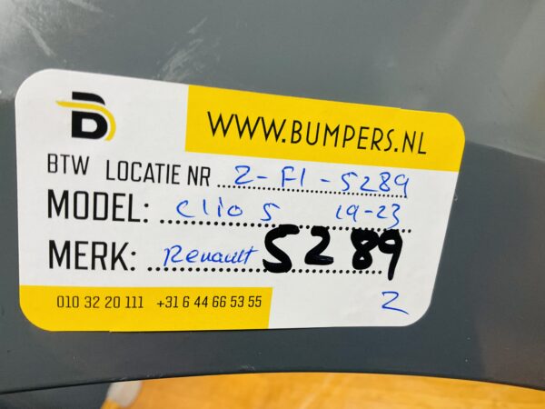 BUMPER Renault Clio 5 2019-2023 VOORBUMPER 2-F1-5289z