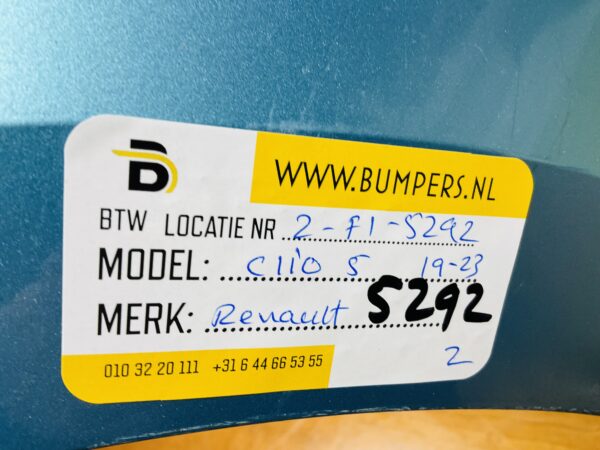 BUMPER Renault Clio 5 2019-2023 VOORBUMPER 2-F1-5292z