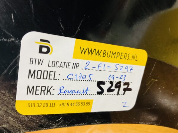 BUMPER Renault Clio 5 2019-2023 VOORBUMPER 2-F1-5297z
