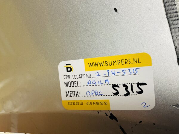 BUMPER Opel Agila 2007-2012 VOORBUMPER 2-i4-5315z