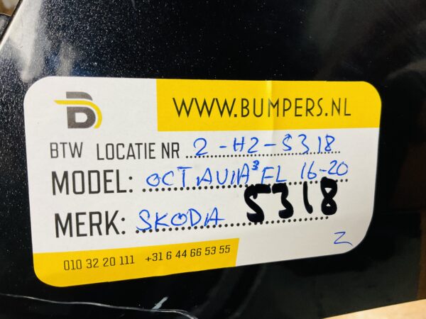 BUMPER Skoda Octavia 3 Facelift 2016-2020 VOORBUMPER 2-H2-5318z