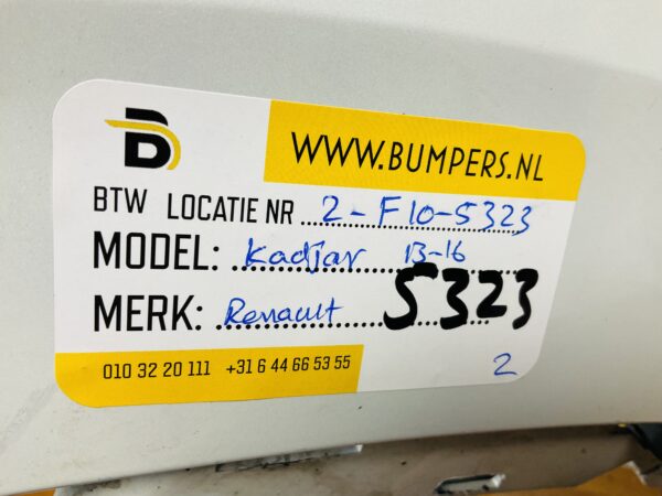 BUMPER Renault Kadjar 2013-2016 VOORBUMPER 2-F10-5323z