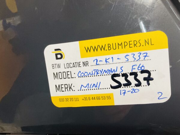 BUMPER Mini Countryman S F60  51117390540 VOORBUMPER 2-K1-5337z