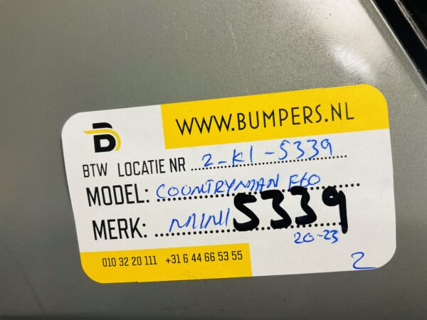 BUMPER Mini Countryman F60 51119477039 2020-2023 VOORBUMPER 2-K1-5339z