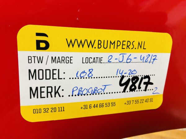 BUMPER Peugeot 108  2014-2020 VOORBUMPER 2-A2-4817z