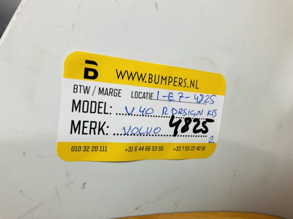 BUMPER Volvo V40 R-Design Rdesign KLS VOORBUMPER 1-E7-4825z