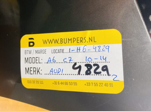 BUMPER Audi A6 C7  2010-2014 ( 4G0807437) VOORBUMPER 1-H6-4829z