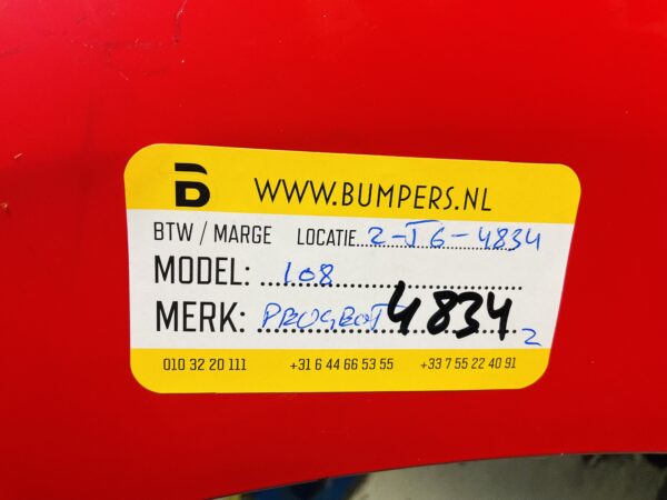 BUMPER Peugeot 108 2014-2022 VOORBUMPER 2-J6-4834z