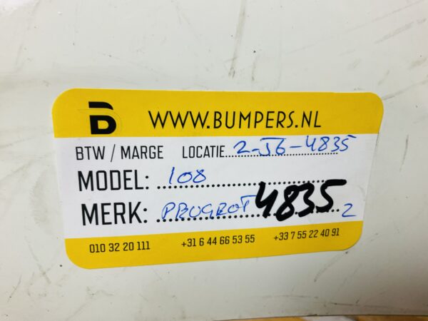BUMPER Peugeot 108 2014-2022 VOORBUMPER 2-A2-4835z