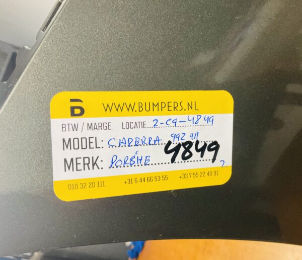 BUMPER Porsche Carerra 992 911  VOORBUMPER 2-C9-4849z