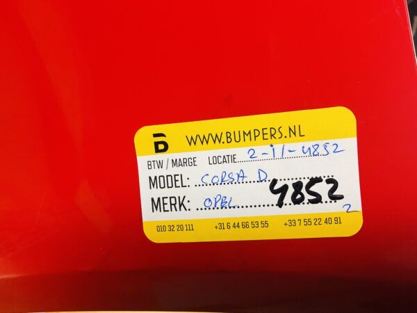 BUMPER Opel Corsa D 2007-2011 VOORBUMPER 2-i1-4852z
