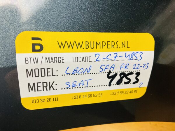 BUMPER Seat Leon 5FA FR 2022-2023 VOORBUMPER 2-C6-4853z