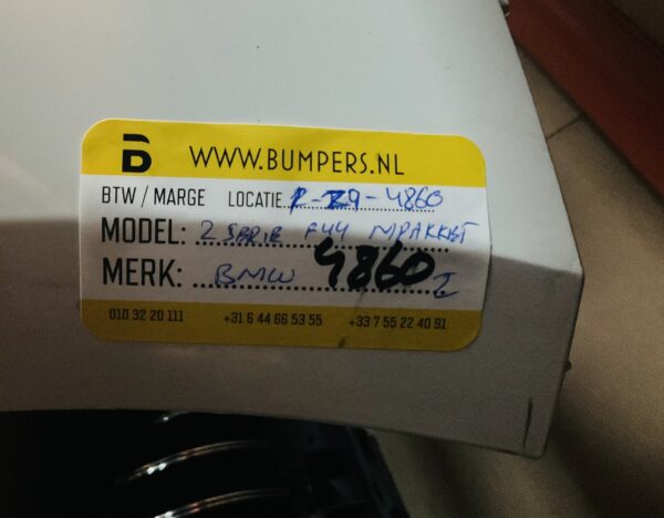 BUMPER BMW 2 Serie F44 Mpakket Gran Coupe VOORBUMPER 1-Z9-4860z