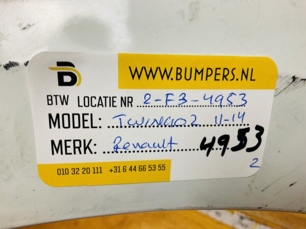 BUMPER Renault Twingo 2 2011-2014 VOORBUMPER 2-F3-4953z