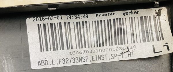 Zijskirt Bmw 4F32 F33 M Pakiet 2014 Links 51778054539 Dorpel 2-L2-4736F