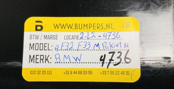 Zijskirt Bmw 4F32 F33 M Pakiet 2014 Links 51778054539 Dorpel 2-L2-4736F
