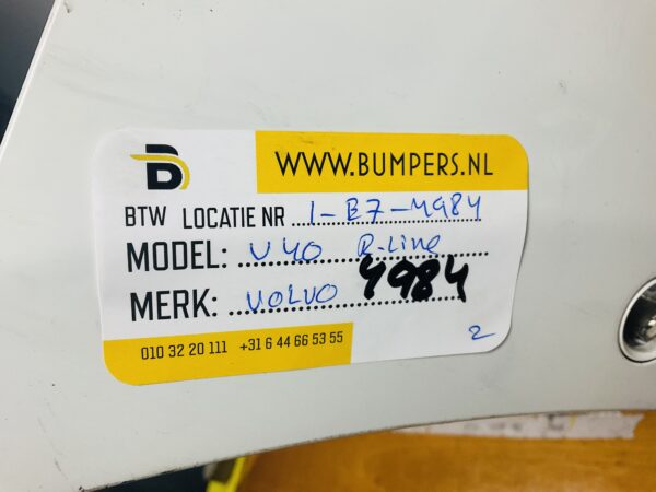 BUMPER Volvo V40 Rdesign R-Design 4xpdc KLS VOORBUMPER 1-E7-4984z