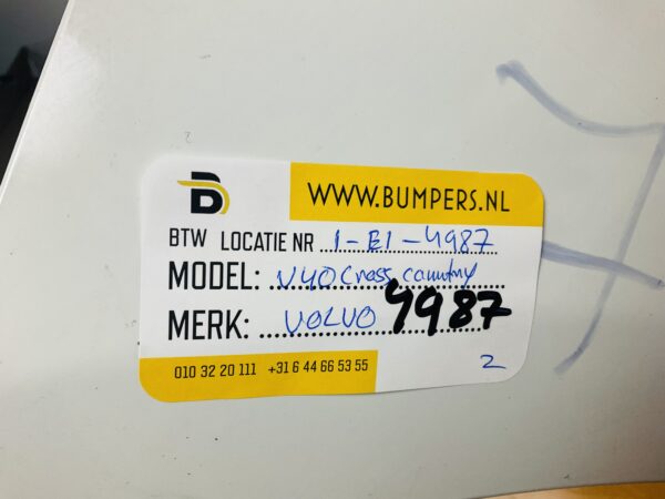 BUMPER Volvo V40 Cross Country KLS VOORBUMPER 1-E1-4987z