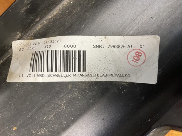 Zijskirt Bmw 3F30 F31 M Pakiet 11-18 Links 51778054241 Dorpel 2-L2-4743F