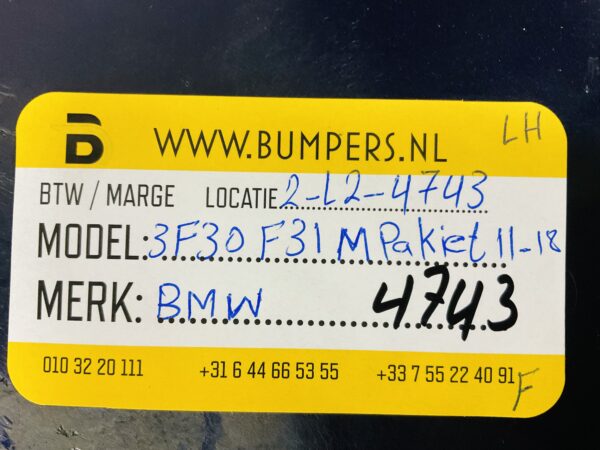 Zijskirt Bmw 3F30 F31 M Pakiet 11-18 Links 51778054241 Dorpel 2-L2-4743F