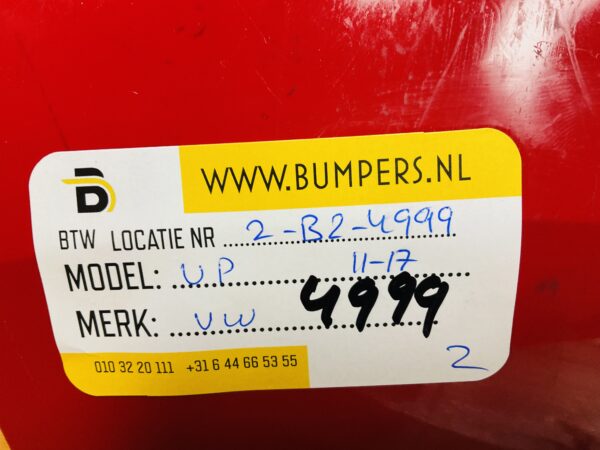 BUMPER Volkswagen UP 2011-2017 VOORBUMPER 2-B2-4999z