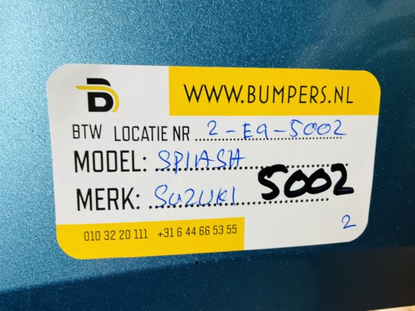 BUMPER Suzuki Splash VOORBUMPER 2-E9-5002z