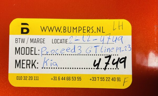 Zijskirt Kia Proceed 3GT Line 19-23 Links 87753-J7700/10 Dorpel 2-L2-4749F